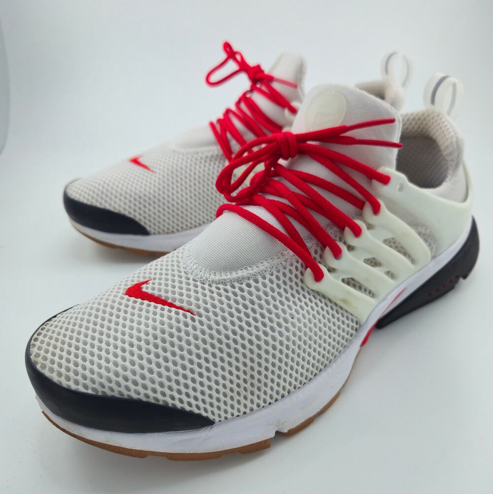 Nike Air Presto White University Red 846440-998 Women's Size 10 Sneakers